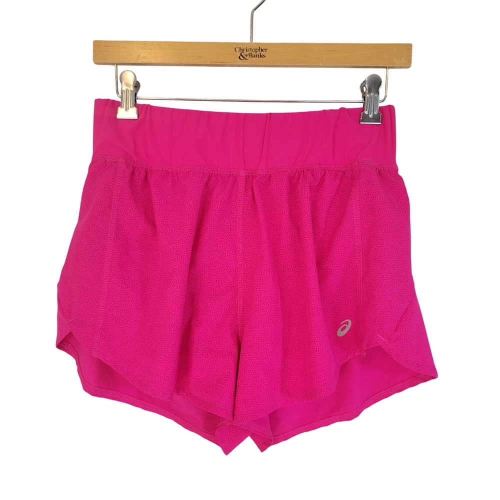 Asics Athletic Shorts Hot Pink Size Medium